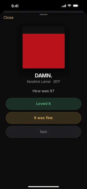 The gut check in Canon: Loved it, It was fine, or Nah, under the album DAMN.